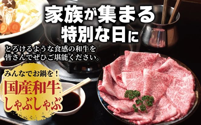 010B1924 A5ランク 国産和牛 肩ロース 牛しゃぶ 鍋  小分け少量パック（300g×1P）