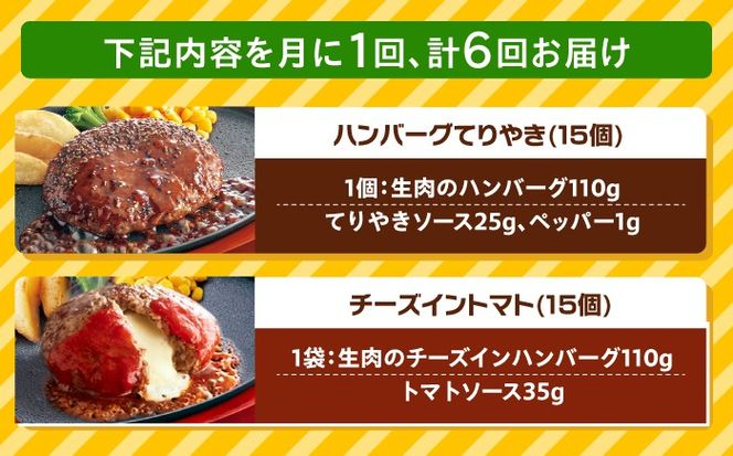 【全6回定期便】ジョイフル ハンバーグ スペシャル 詰め合わせ 2種 30個 セット《築上町》【株式会社　ジョイフル】[ABAA079]