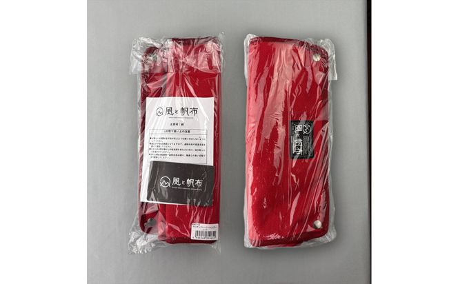 香川県産 丈夫でやさしい綿の手触り 帆布のキッチンペーパーホルダー レッド、１点 372013_LJ008VC04