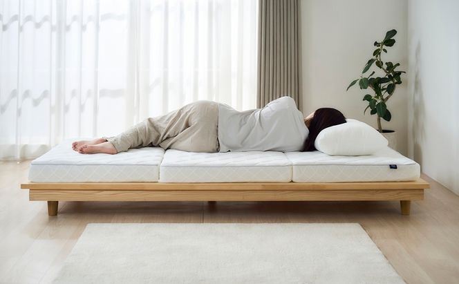 エアリーマットレス HGS90-S マットレス シングル 三つ折り 折りたたみ ソフトタイプ 9cm 寝返り 通気性 洗える 丸洗い 体圧分散 抗菌 防臭 コンパクト アイリスオーヤマ Airy エアリー