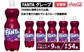 【定期便9ヶ月】ファンタ・グレープ 1.5L PET 6本（1ケース）　※離島への配送不可