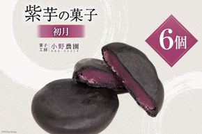 お菓子 筑紫野 初月 6個入 [菓子工房 小野農園 福岡県 筑紫野市 21760729] 和菓子 個包装 芋菓子 いも菓子 おやつ スイーツ 紫芋 芋 お芋 むらさきいも