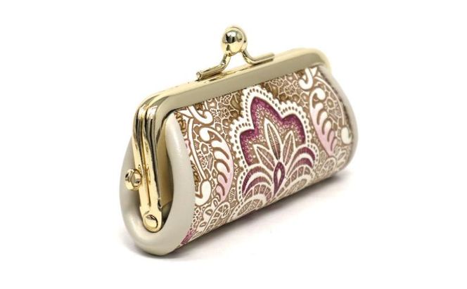 【文庫屋大関】印鑑ケース アンティークレース〈ピオニー〉【皮革工芸品】 革製品 工芸品 民芸品 牛革 小物入れ お祝い ギフト プレゼント 墨田区 東京都