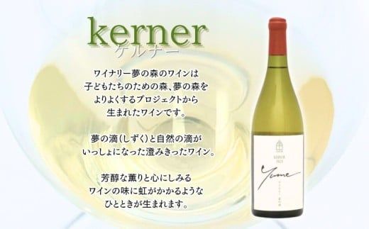 【数量限定】余市「ワイナリー夢の森」ケルナー2023 750ml_Y034-0111