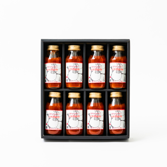 国産トマト100% 食塩無添加・糖度 8 以上 鈴鹿山麓の銘水と豊かな自然が育んだ、中村農園のトマトを100 ％使用した高級濃厚トマトジュース （180ml × 8本）【トマト トマトジュース 無添加 食塩無添加 濃厚 贅沢 国産 おいしい 農家 農家栽培 三重県 四日市 四日市市 糖度 甘い 甘み 酸味 生産者 とまと 高級 おすすめ 飲みやすい のみやすい 人気 送料無料】