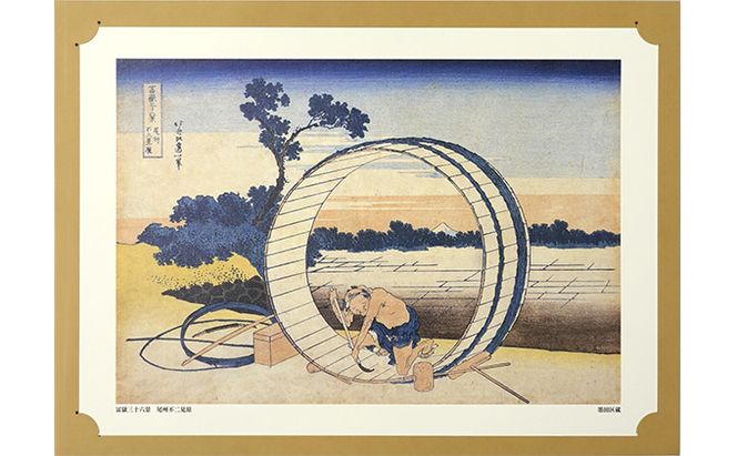 印刷画 5点 セット 額縁 1枚付き 北斎作品 原寸 絵画 葛飾北斎 富嶽三十六景 絵 インテリア 民芸品 工芸品 伝統工芸品 おしゃれ かわいい 絵画セット 詰め合わせ 東京 東京都 墨田区