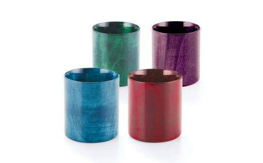Ｍugカップ Colorful ブルー SX-491 箱入り マグカップ 天然木 栃 木製 マグカップ コップ ギフト 伝統工芸 工芸品 国産 日本製 復興 震災 コロナ 能登半島地震復興支援 北陸新幹線 F6P-1026