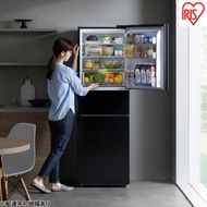 冷蔵庫 冷凍冷蔵庫 アイリスオーヤマ IRSN-HF24A-B ブラック 3ドア 冷蔵 冷凍 ソフト冷凍 冷凍室 235L 自動霜取り 一人暮らし 二人暮らし 新生活