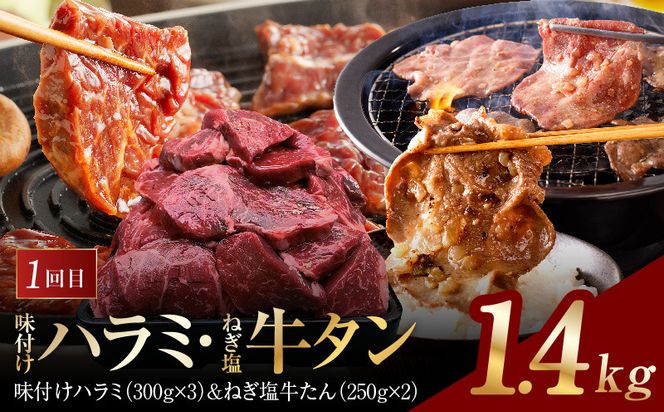 G4756 アキラ商店 肉三昧 総量 4kg以上 定期便 全4回【毎月配送コース お楽しみ 焼肉 ていきびん 焼くだけ 小分け BBQ やきにく 数量限定】