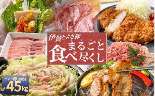 伊賀とよさ豚まるごと食べ尽くし【cook0046】