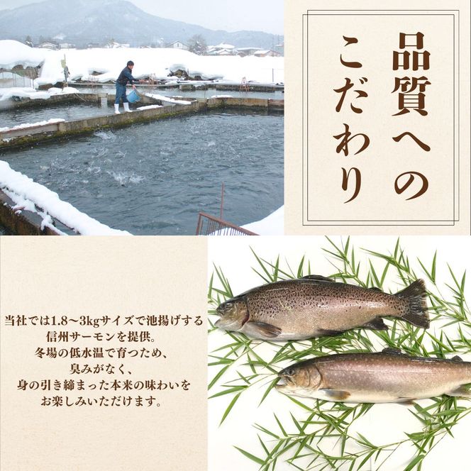 信州サーモン　詰め合わせ（スライス・味噌漬・塩麹漬） 魚貝類 加工食品 