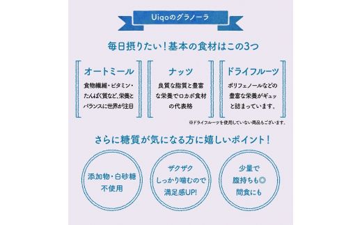 ザクザク!手作りグラノーラ食べ比べセット(100g×6種)【Uiqo】_HA1119