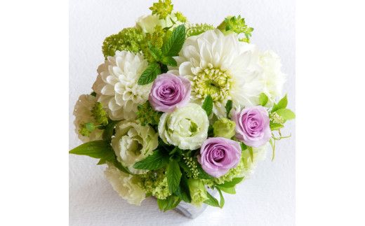 アレンジメント Sサイズ_ホワイト/グリーン系 142069_BN012VC03
