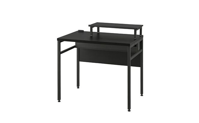 ケーブル収納デスク モニター台付 CSD-800M ブラック/ブラック アイリスオーヤマ 雑貨 日用品 インテリア 