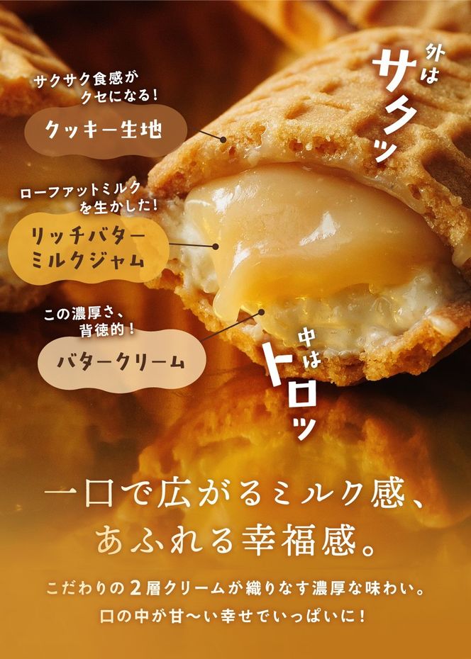 バターのサンド リッチバターミルク 4個入り 【3ヶ月～4ヶ月後発送予定】 / バター バターサンド スイーツ 蒜山 ミルク 美味しい 人気【grens006-06-01】