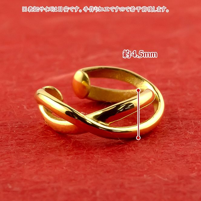 純金 イヤーカフ レディース 24金 イヤリング イヤークリップ 片耳 ゴールド 24k k24 地金 イヤカフ シンプル ギフト プレゼント 記念日 贈り物 おしゃれ 人気 誕生日 220826102k24 SWAA220