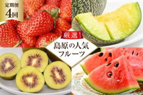 【CF01】BG083【全4回】厳選！島原の人気フルーツ定期便