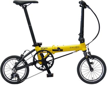 40年の歴史をもつ米国ダホン社の高性能折り畳み自転車 DAHON International Folding Bike tbm クロムイエロー-[G759-4]