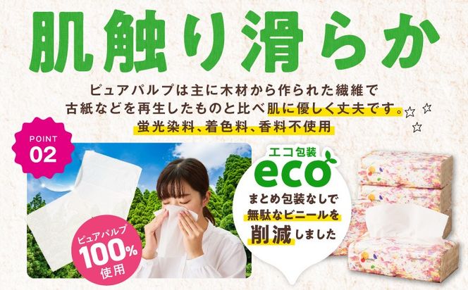 010B1754 ソフトパックティッシュ 60パック×400枚 200組【ピュアパルプ100％ 高評価 人気急上昇 まとめ買い 日用品 常備品 てぃっしゅ 備蓄 防災 ALOHAS】