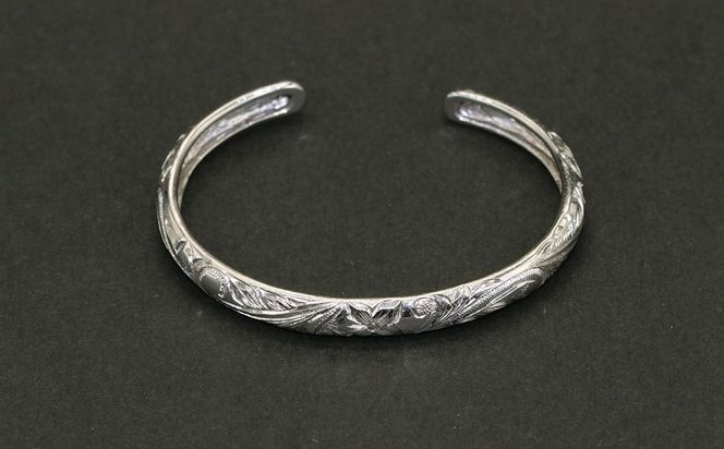 レディースバングル  こう丸・ハワイアン彫り （SV925）