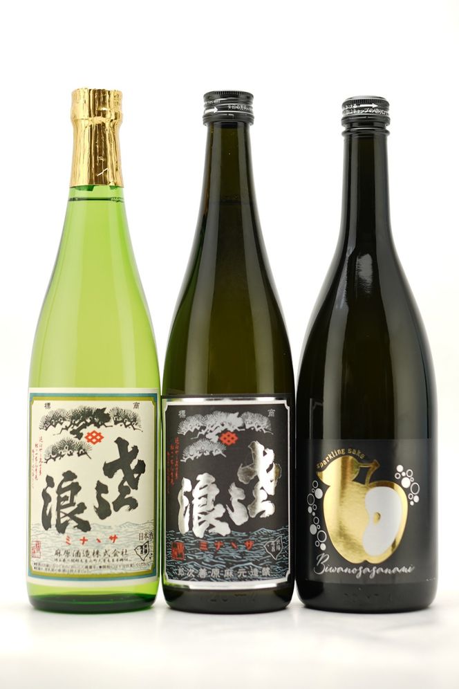 琵琶のささ浪　杜氏オススメ日本酒飲み比べ　720ml　3本セット