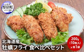 北海道産 牡蠣フライ 食べ比べ セット 簡単 揚げるだけ 便利 冷凍 カキフライ