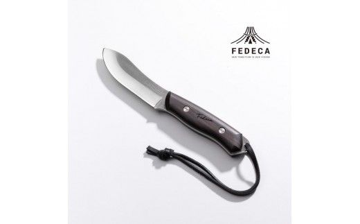 【FEDECA】ブッシュクラフトナイフ名栗黒檀 001231
