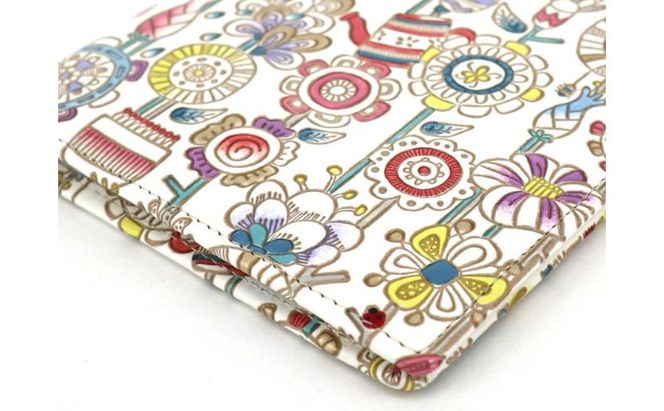 【文庫屋大関】パーソナルホルダー　ガーデン【皮革工芸品】 民芸品 雑貨 日用品 文房具 革小物 革製品 ファイル ケース 