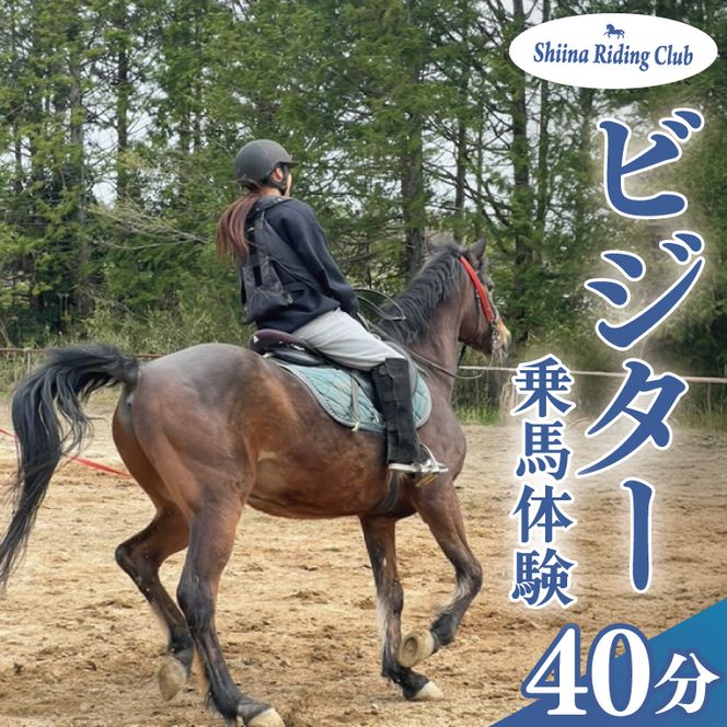 Shiina Riding Club　ビジター乗馬体験40分【茨城県 北茨城市 アクティビティ おでかけ レンタル 体験 チケット 馬】（DA003）