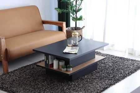 【東馬家具】FEEL（フィール）リフトアップテーブルBK 【テーブル デスク 机 家具 国産 完成品】(H060596)