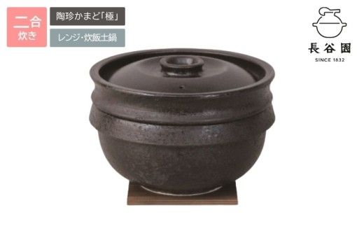 伊賀焼 電子レンジ炊飯土鍋 陶珍かまど「極」二合炊き【ngtn0022】