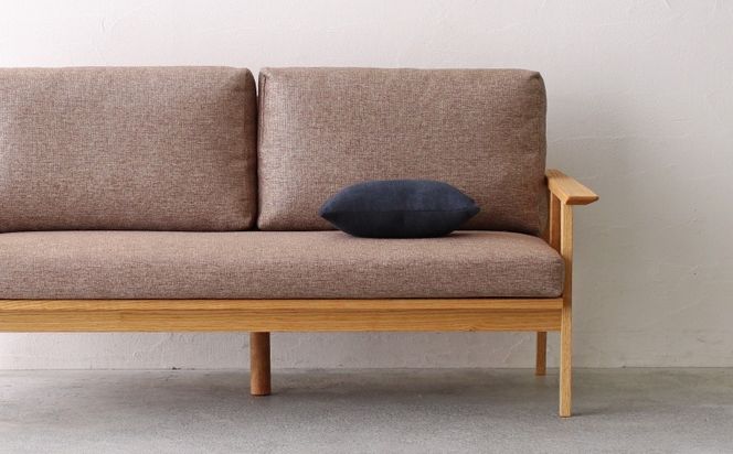 ミニクッション 長方形 カプリス ネイビー 約 42cm × 26cm クッション ソファ 生地 秋山木工 秋山木工株式会社 国産 静岡県 藤枝市