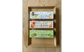 【さっぱりとした現代感覚のフルーツ生ようかんセット】（片浦レモン、小田原キウイ、燦々みかん 各1本）創業昭和10年 小田原 伊勢屋【 和菓子店 ようかん 神奈川県指定銘菓 神奈川県 小田原市 】 142069_FB006