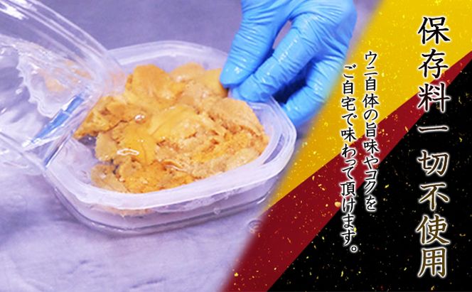 ミョウバン不使用 塩水 ウニ100g 3パック 7月下旬頃までお届け  [水揚げ後 順次出荷]  キタムラサキウニ うに ウニ 雲丹 ムラサキウニ 魚貝 魚介 海鮮 海産 小川商店 送料無料 北海道 洞爺湖