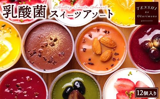 乳酸菌スイーツアソート12個入 　パティスリー天使のおくりもの　※離島への配送不可