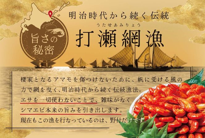 北海道野付産 北海シマエビ Mサイズ 1kg（500g×2）【NK0002RQ0】