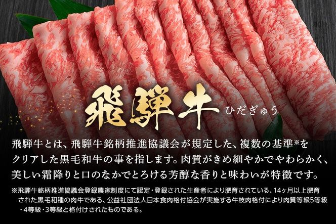 飛騨牛 A5等級 モモ スライス 800g 冷蔵配送 しゃぶしゃぶ すき焼き 赤身 あっさり 牛肉 肉 お肉 和牛 FC-319 