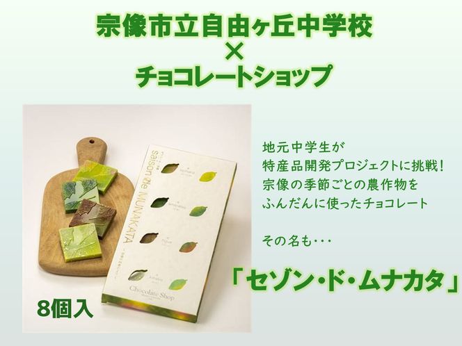 【道の駅むなかた】チョコレート 「セゾン・ド・MUNAKATA」 ～宗像の四季だより～ ８枚入り_HA1805