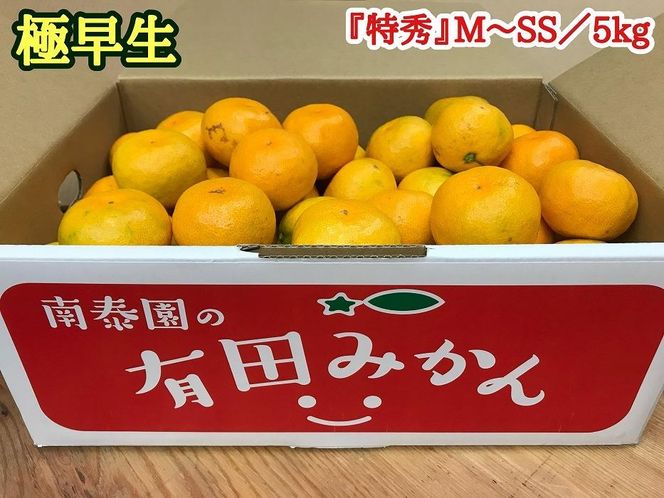 定期便 有田みかん 食べくらべ 3種 特秀 各 5kg コース 全3回　南泰園 BS810