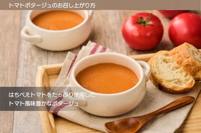 トマトポタージュ 10食セット《熊本県 はちべえトマト 使用》｜スープ ポタージュ レトルト 野菜スープ 無添加 無着色 砂糖不使用 常温保存 ヘルシー 低カロリー スープ 国産 野菜 ローリングストック レトルト食品 お取り寄せ 非常食 保存食 [2517]