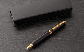 【黒檀】木製ハンドメイドボールペン ノック式