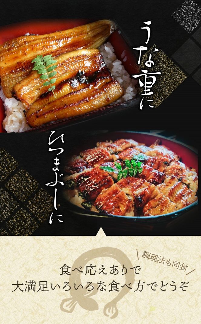 【国産 大型サイズ】ふっくら柔らか国産うなぎ蒲焼き 約２人前 化粧箱入  うなぎ 国産 特大【uot714A】