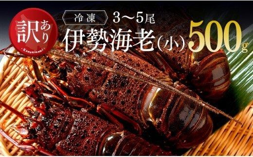 [訳あり]冷凍伊勢海老(小)500g (3〜5尾) [ 伊勢海老 イセエビ 訳あり 魚介 ] [C01705]
