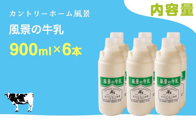 風景の牛乳 900ml ×6 SKB067