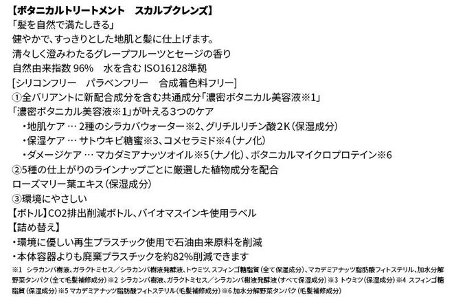 BOTANIST ボタニスト ボタニカル トリートメント 単品【スカルプクレンズ】（詰替）3個 [ボタニスト BOTANIST おすすめ 人気 サラサラ しっとり ボリューム まとまり ぼたにすと 頭皮ケア ダメージ ストレート うねり ダメージ補修 美容 詰替え レフィル リフィル]|10_ine-020301kt