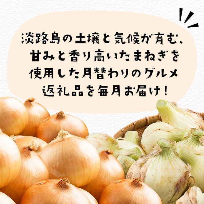 【定期便12ヶ月】今井ファームの淡路島たまねぎグルメ直送便