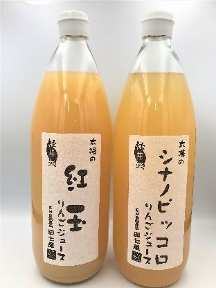 田七屋のリンゴジュース おまかせ3本セット 飲料類 果汁飲料 りんご 