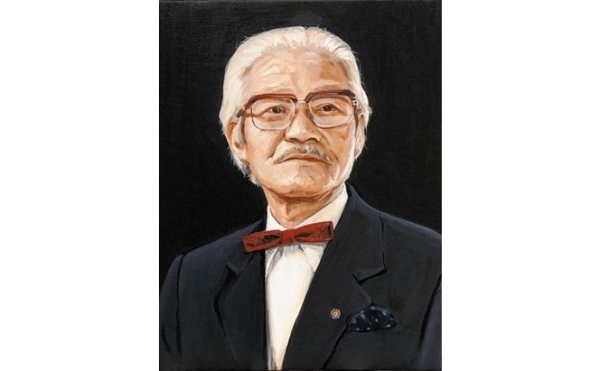 油絵で高級感のある肖像画を描きます（41×32cm・背景無地）