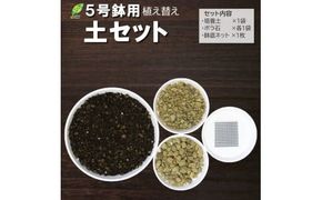 E104 培養土【植え替え土セット】観葉植物の土　5号