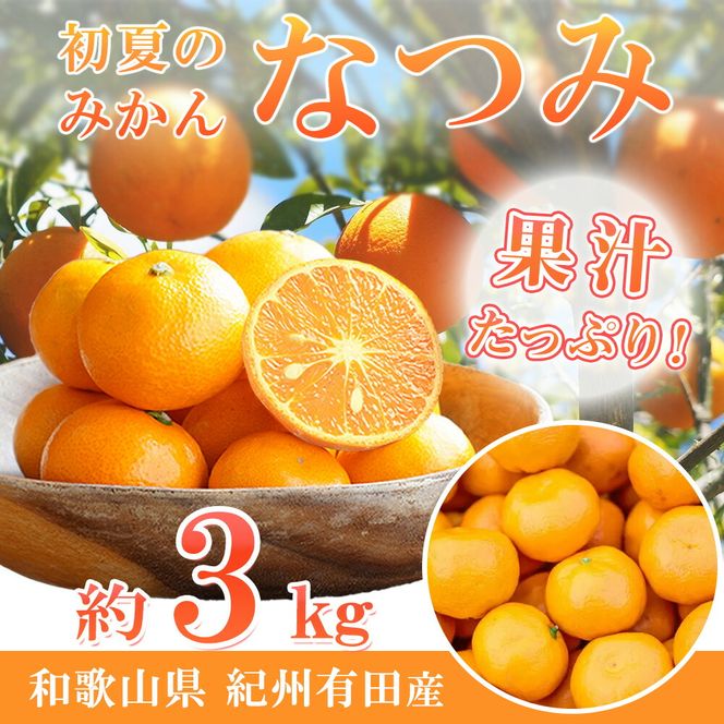 G7071_【2027年先行予約】初夏のみかん なつみ 3kg